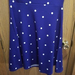 Blue and White LulaRoe Skirt Size Large